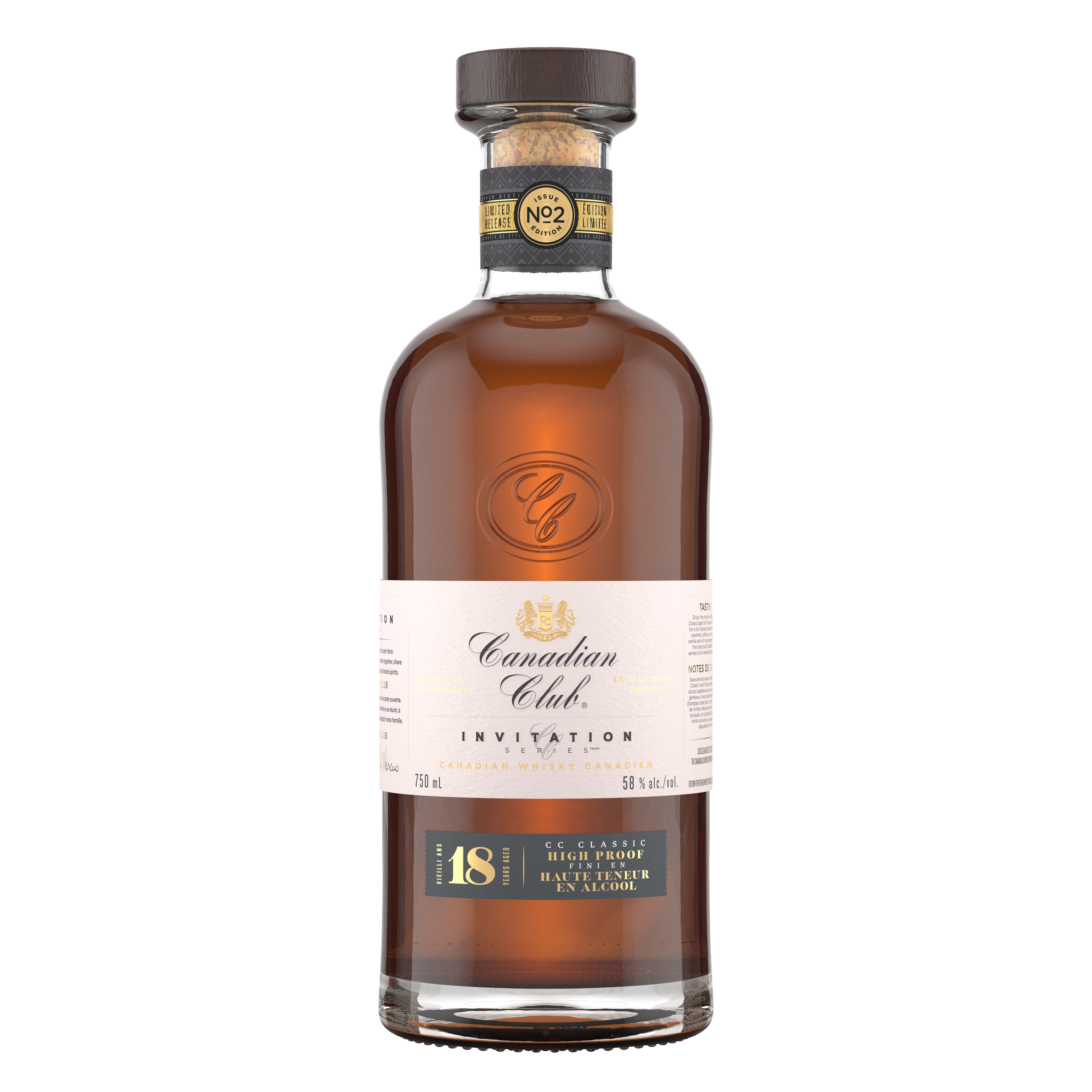 Canadian Club Releases First-Ever 18-Year-Old Whisky in Limited Edition High Proof Expression