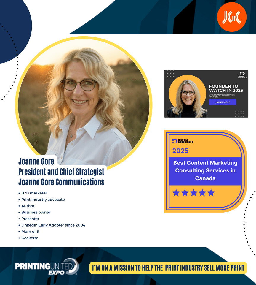 Joanne Gore Communications Receives Dual Digital Reference Awards, Sets Stage for PRINTING United Expo 2025 Leadership